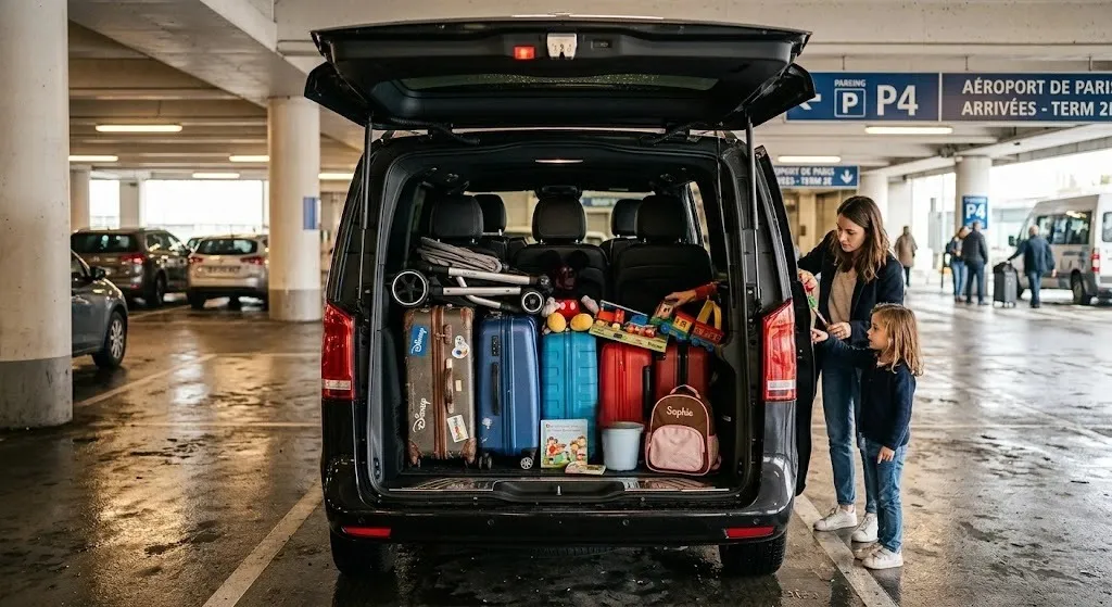 Arrivée aéroport Orly avec enfant transfert Disneyland Paris