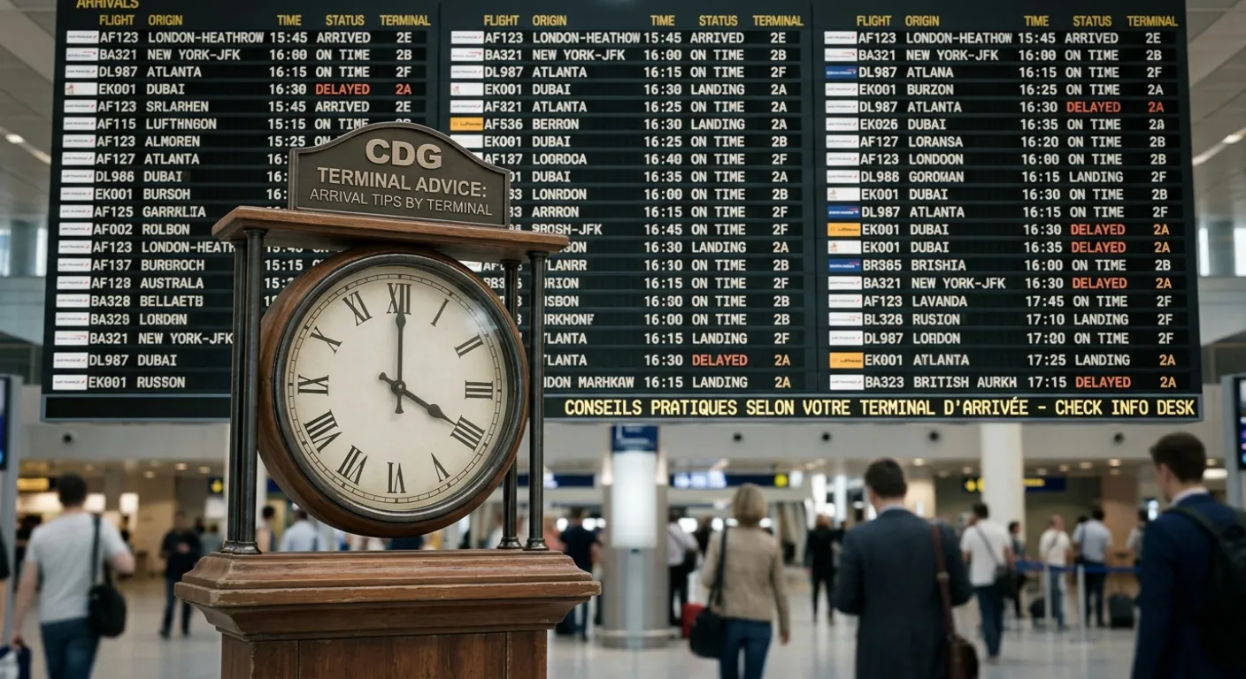 Conseils pratiques par terminal d'arrivée à CDG