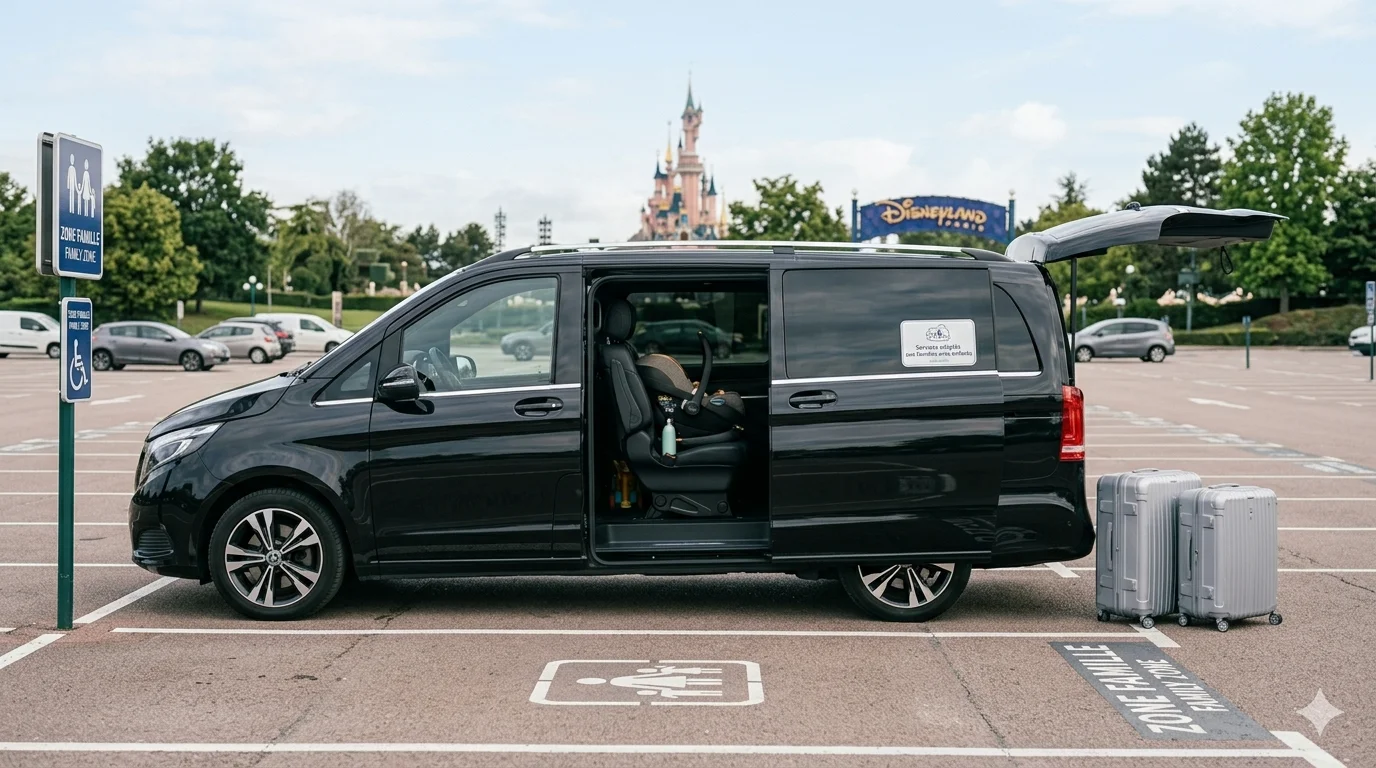 Services adaptés aux familles avec enfants — transfert Disneyland Paris